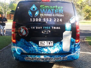 Smarter Water Vehicle Half Wrap